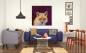 Preview: Wohnbeispiel Leinwanddruck Fuchs