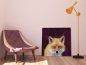 Preview: Wohnbeispiel Leinwanddruck Fuchs