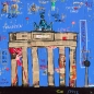 Preview: Kunstdruck Berlin Brandenburger Tor blau