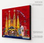 Preview: Seitenansicht Barcelona Kunstdruck