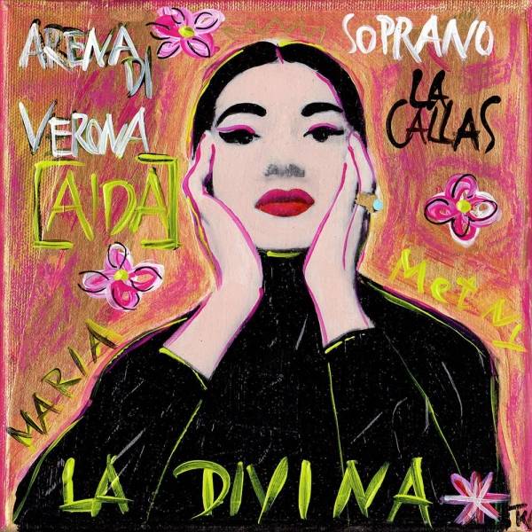 Kunstdruck Maria Callas La Divina
