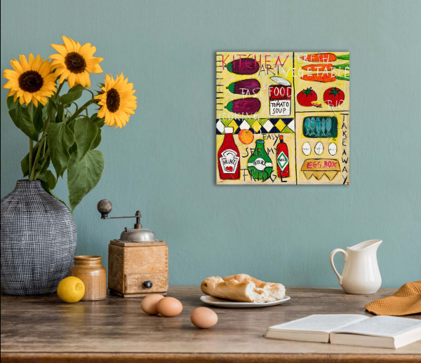 Wohnbeispiel Kunstdruck Kitchenart II