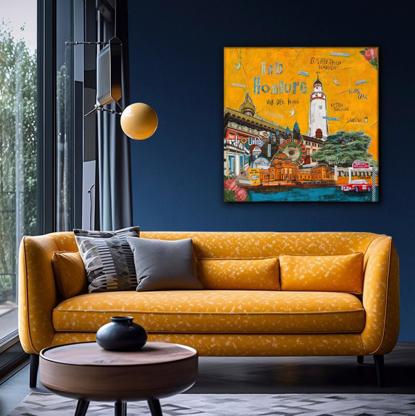 Wohnbeispiel Kunstdruck bad Homburg