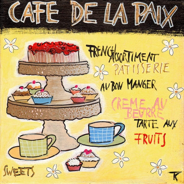 Kunstdruck Café de la Paix