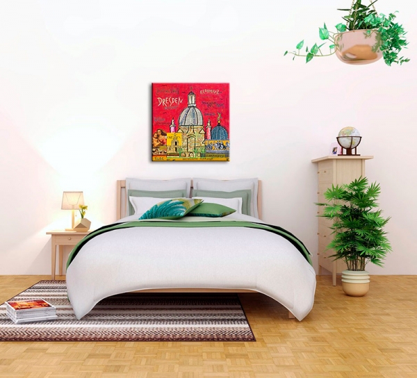 Wohnbeispiel Kunstdruck Dresden