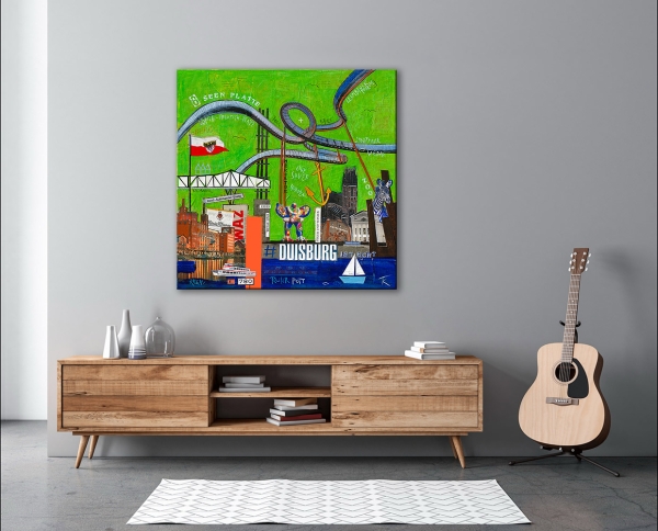 Wohnbeispiel Kunstdruck Duisburg
