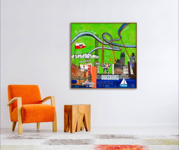 Wohnbeispiel Kunstdruck Duisburg