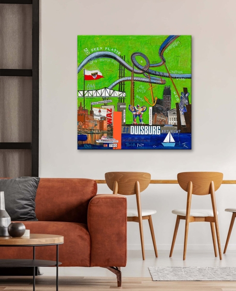 Wohnbeispiel Kunstdruck Duisburg