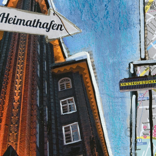 Detailansicht Hamburg-Collage