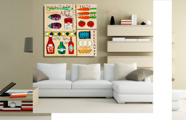 Wohnbeispiel Kunstdruck Kitchen Art