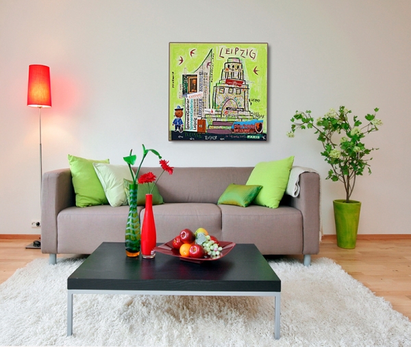 Wohnbeispiel Kunstdruck Leipzig