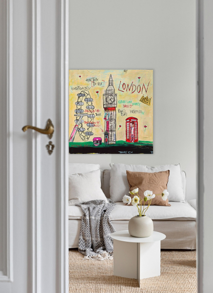 Wohnbeispiel Kunstdruck Londoneye