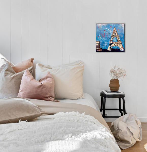 Preview: Wohnbeispiel Kunstdruck Paris Place Vendome