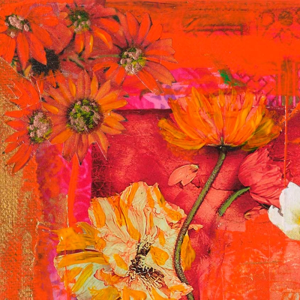 Detailansicht Kunstdruck Orange Flower