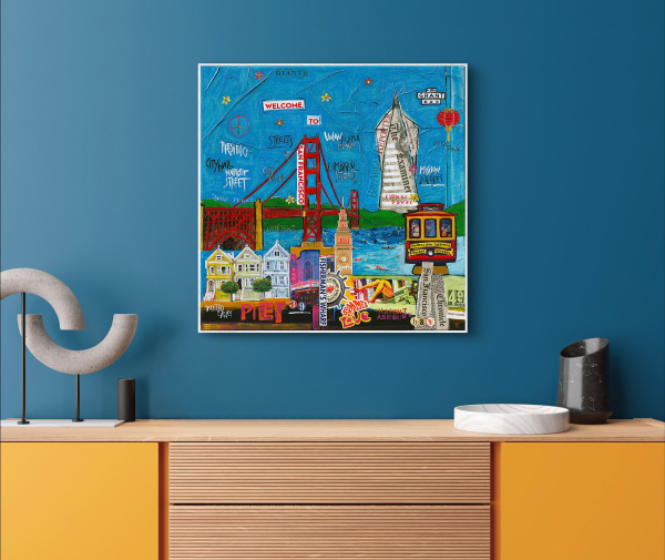 Wohnbeispiel Kunstdruck San Francisco