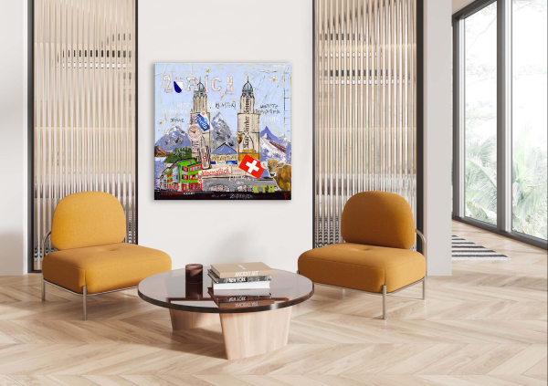 Wohnbeispiel kunstdruck zürich