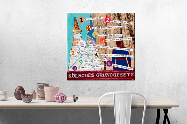 Wohnbeispiel Poster Kölsches Grundgesetz