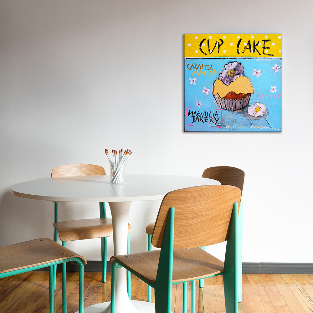 | Leinwand auf Kunstdruck Cake Cup Atelier canvasa