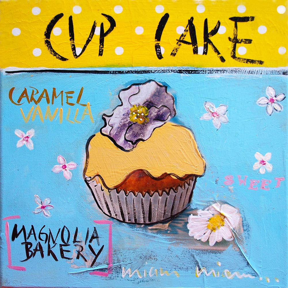 Kunstdruck Cup Cake auf Leinwand | Atelier canvasa