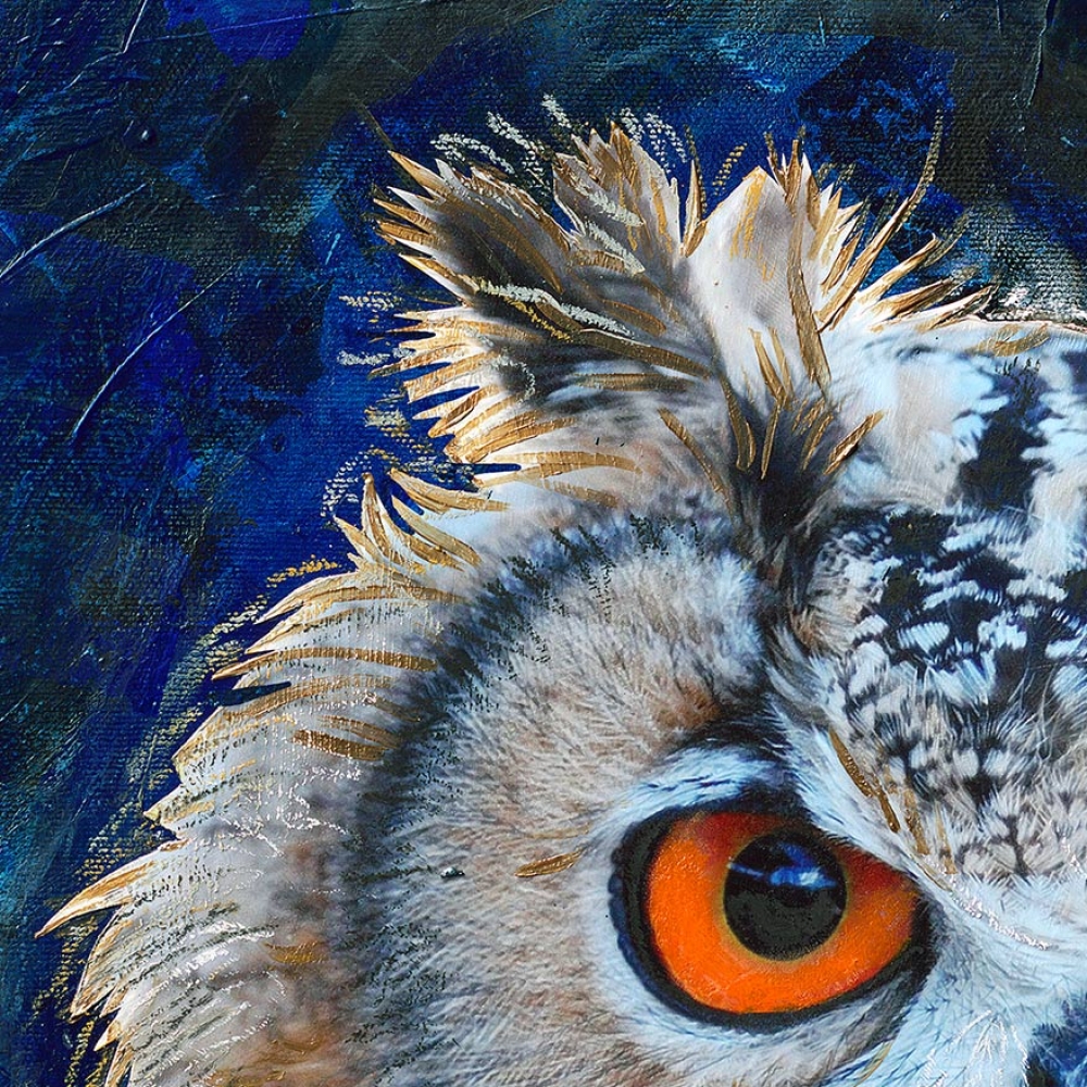 Detailansicht Kunstdruck Wildschwein