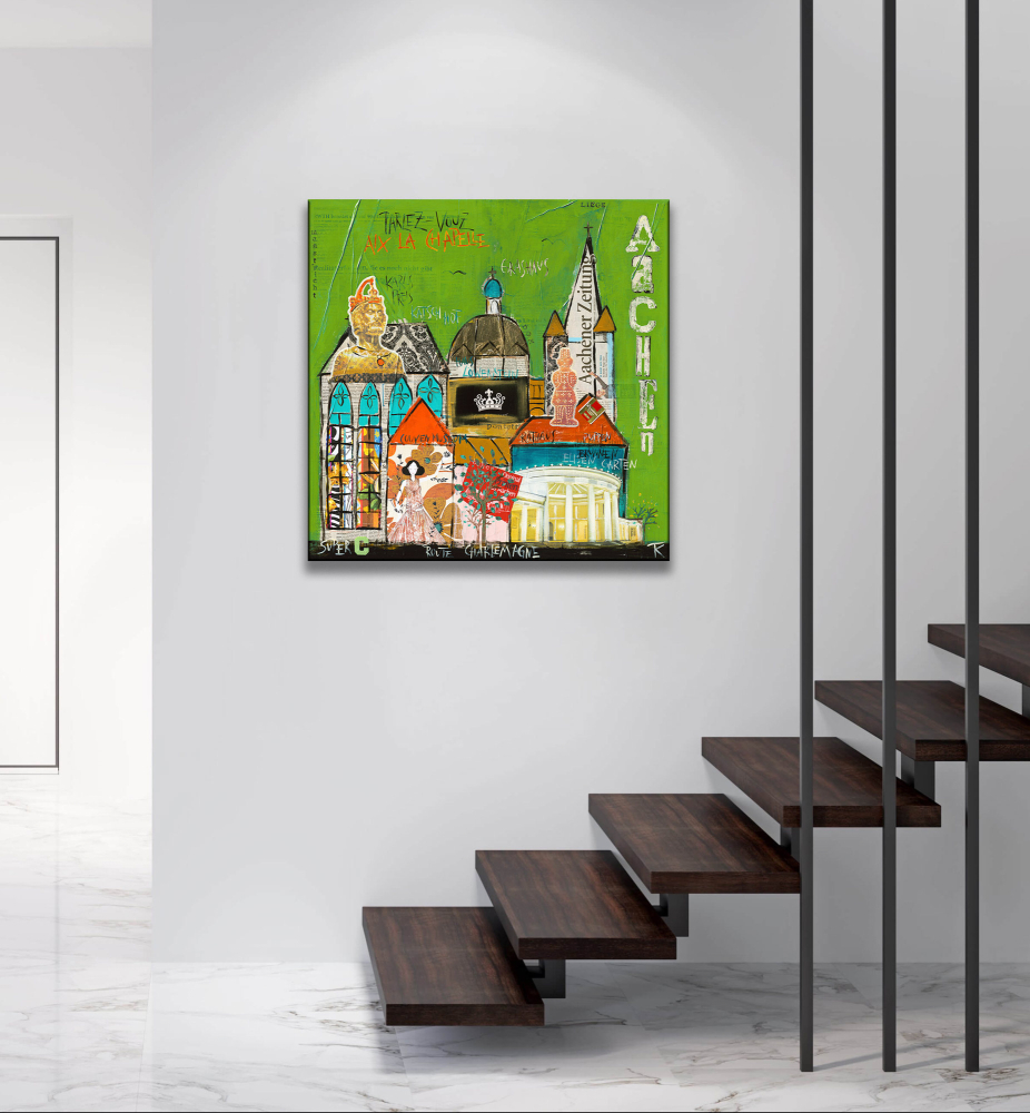Leinwandbild Aachen
