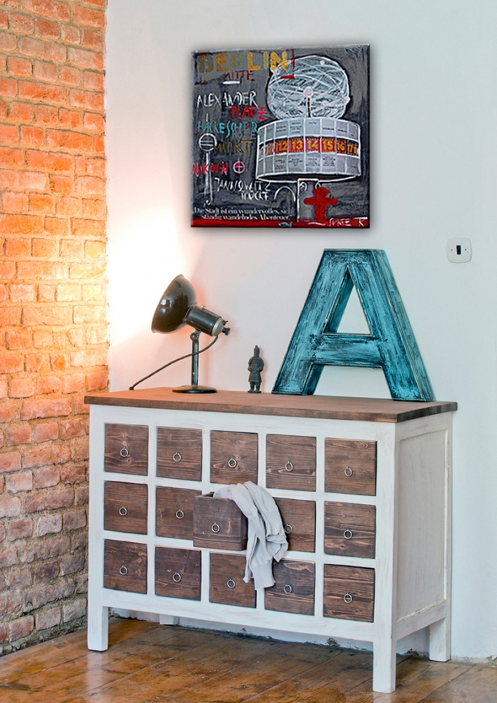 Wohnbeispiel Kunstdruck Berlin  Alexanderplatz