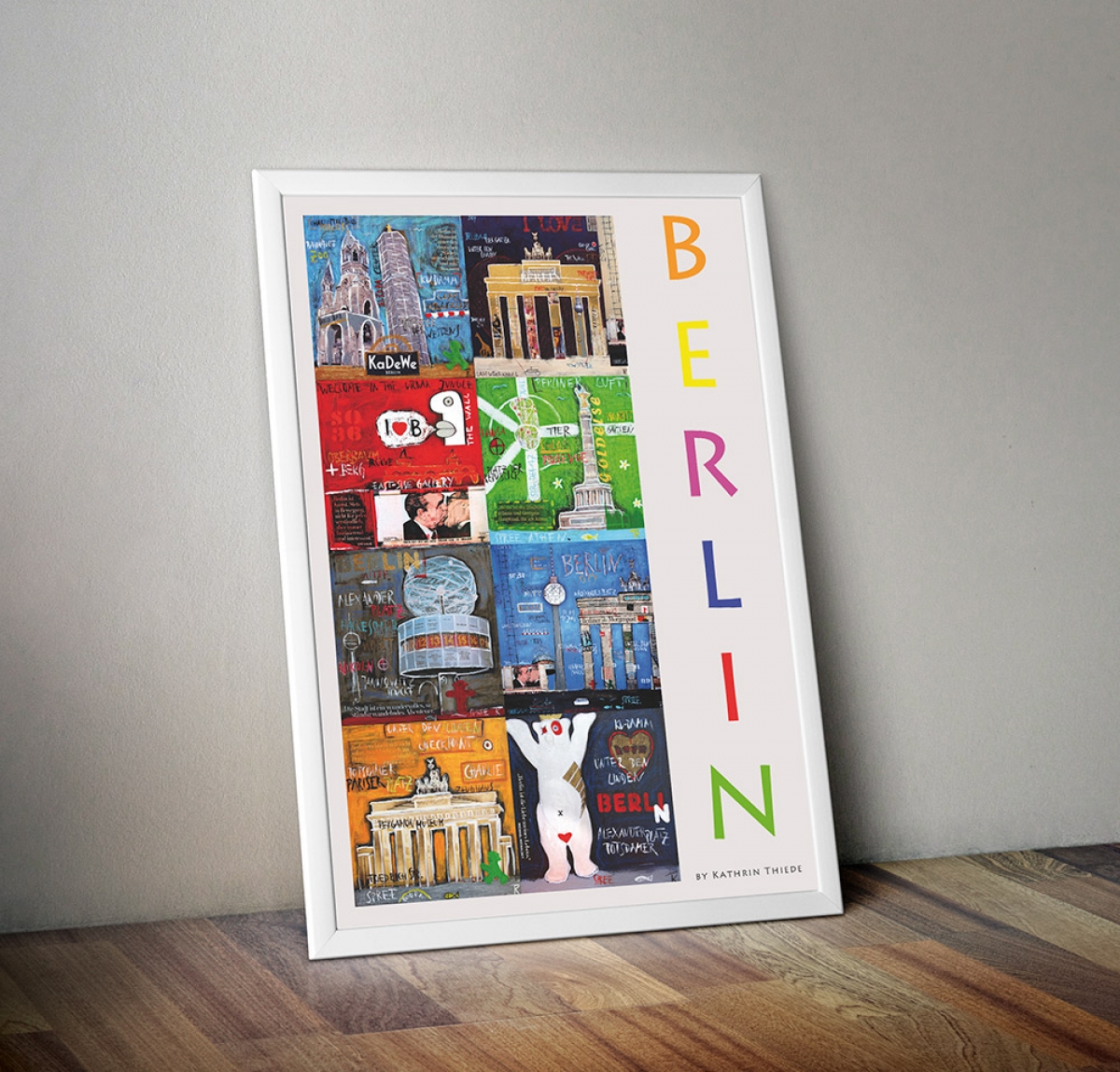 Poster Berlin im Rahmen