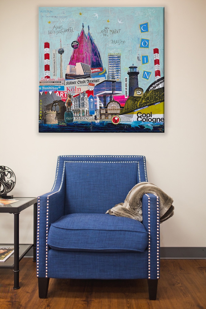 Wohnbeispiel Kunstdruck Cool Cologne