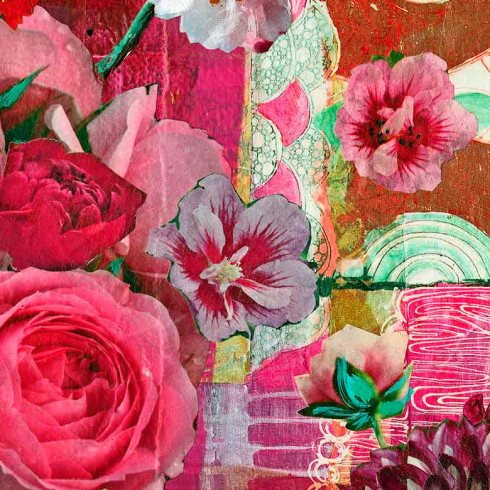 Detailansicht Kunstdruck Pink Flowers