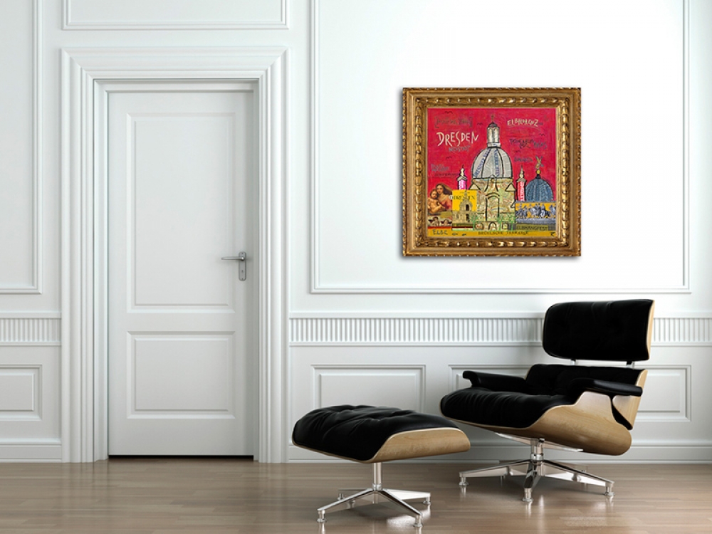 Wohnbeispiel Kunstdruck Dresden