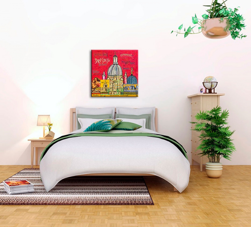 Wohnbeispiel Kunstdruck Dresden