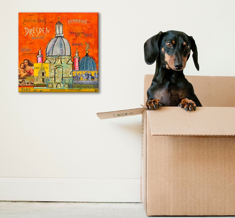 Wohnbeispiel Kunstdruck Dresden