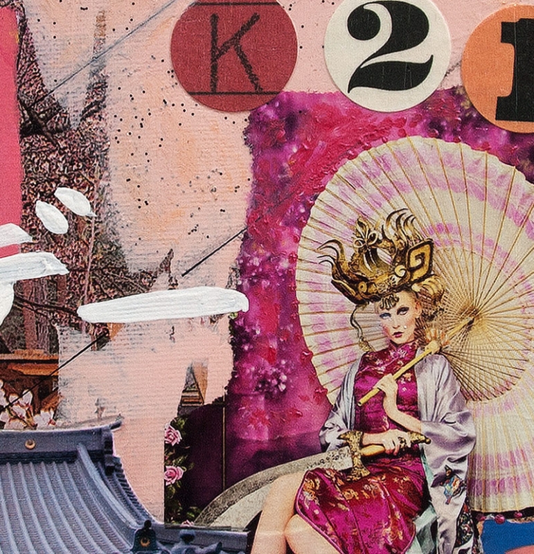 Detailansicht Düsseldorf - Klein Tokyo - Collage