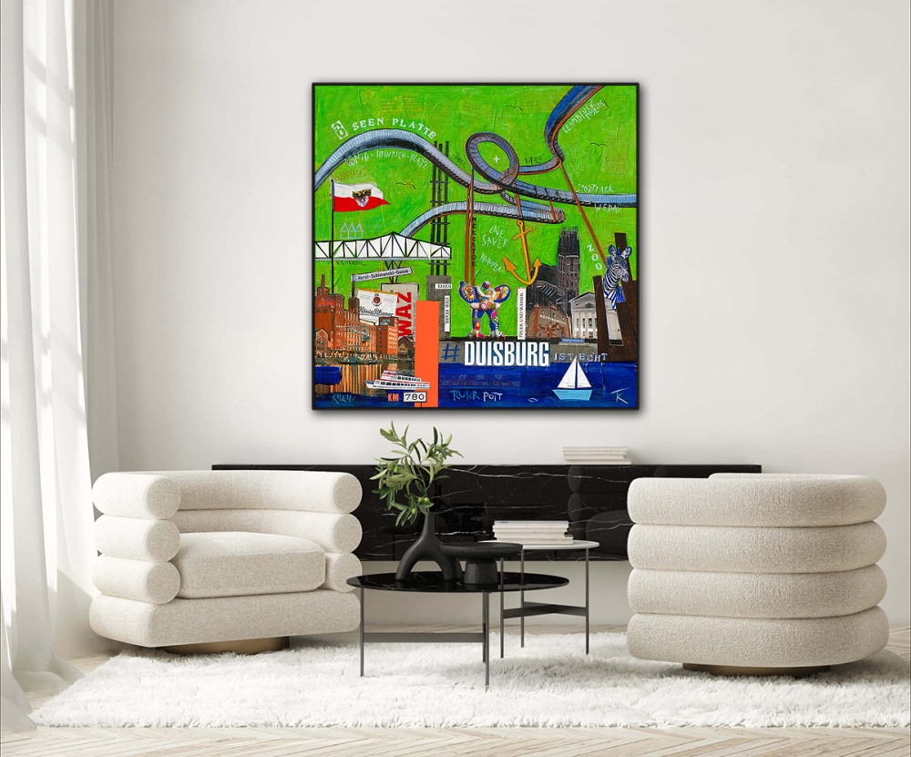 Wohnbeispiel Kunstdruck Duisburg