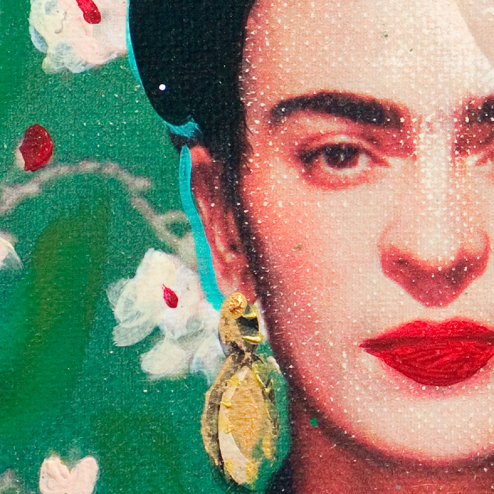 Detailansicht Kunstdruck Frida Kahlo