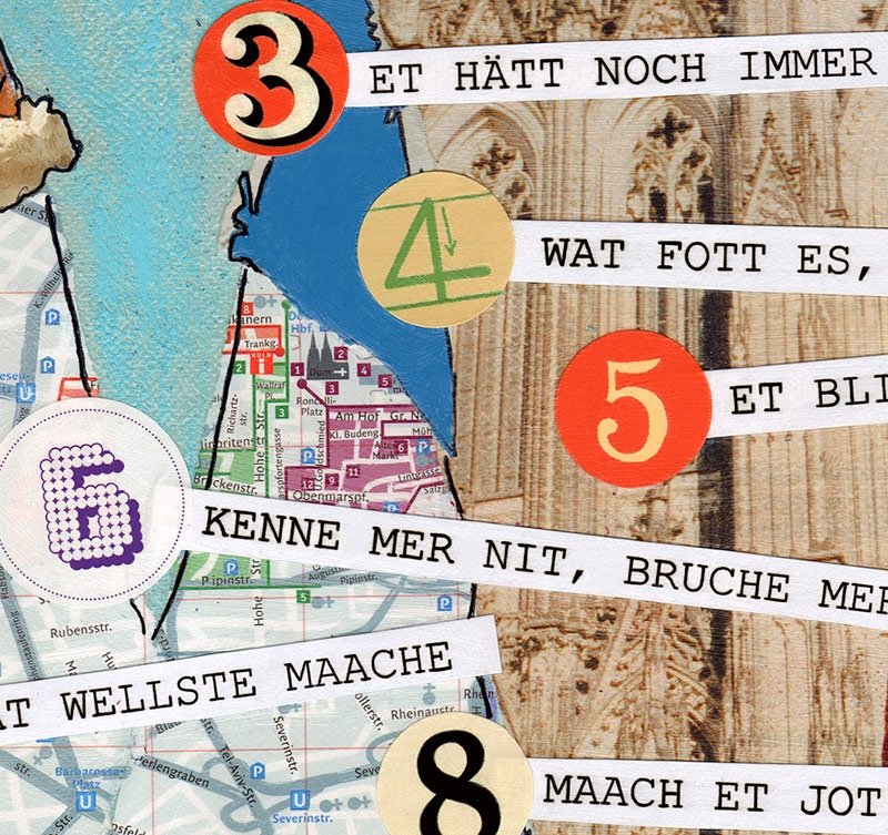 Detailansicht Köln-Poster