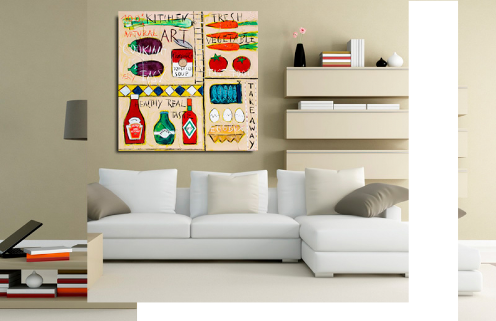 Wohnbeispiel Kunstdruck Kitchen Art