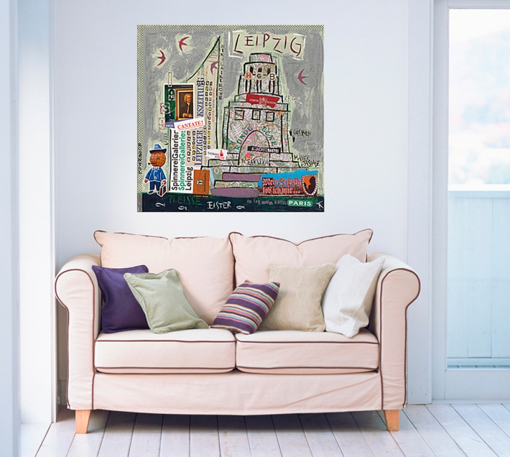 Wohnbeispiel Kunstdruck Leipzig