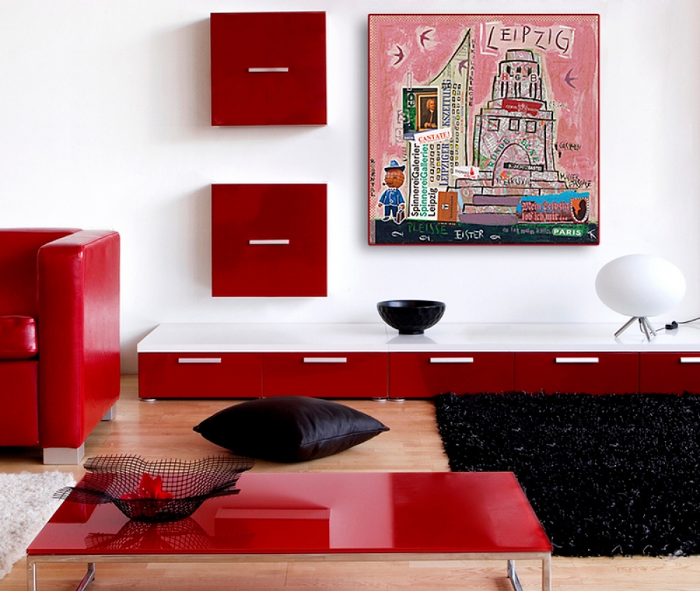 Wohnbeispiel Kunstdruck Leipzig