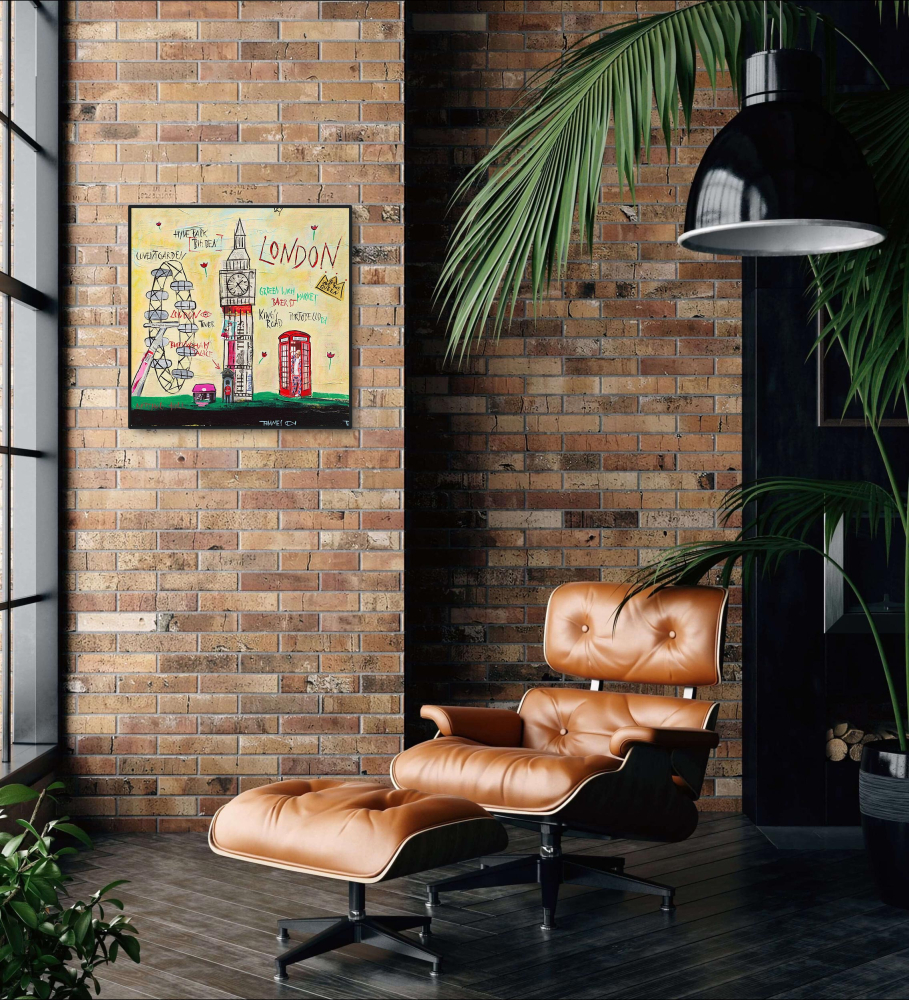 Wohnbeispiel Kunstdruck Londoneye