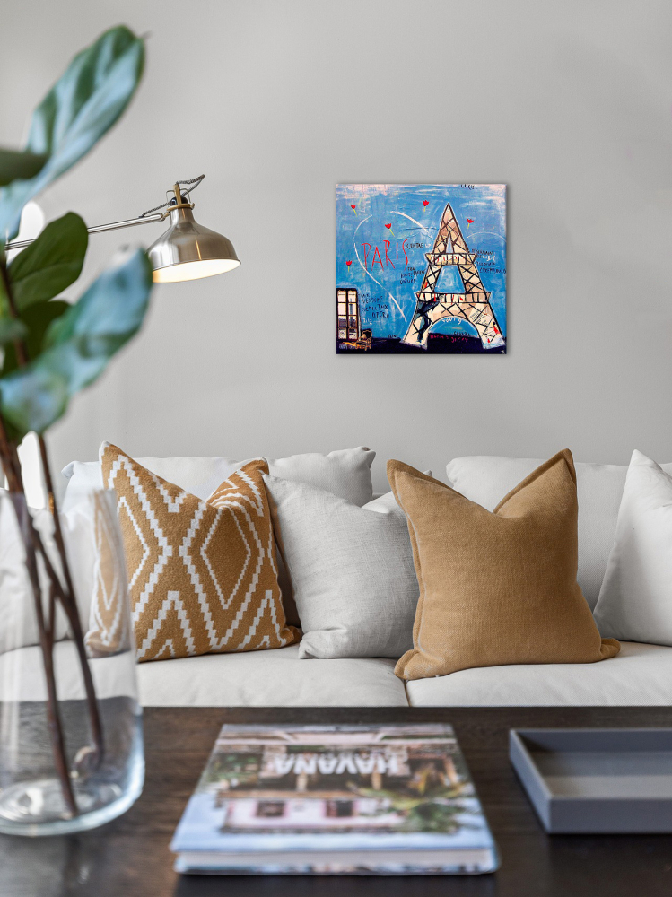 Wohnbeispiel Kunstdruck Paris Place Vendome