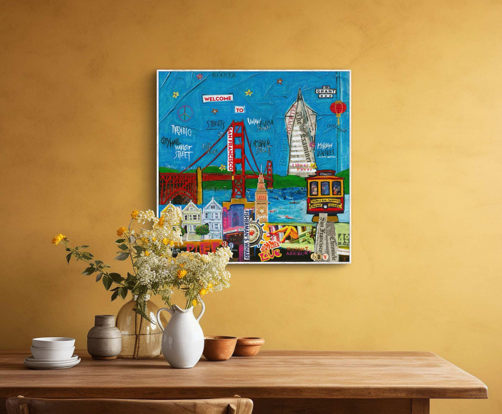 Wohnbeispiel Kunstdruck San Francisco