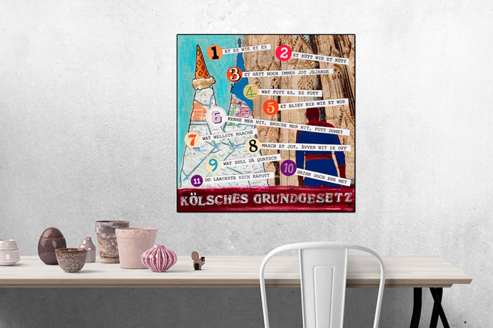Wohnbeispiel Poster Kölsches Grundgesetz